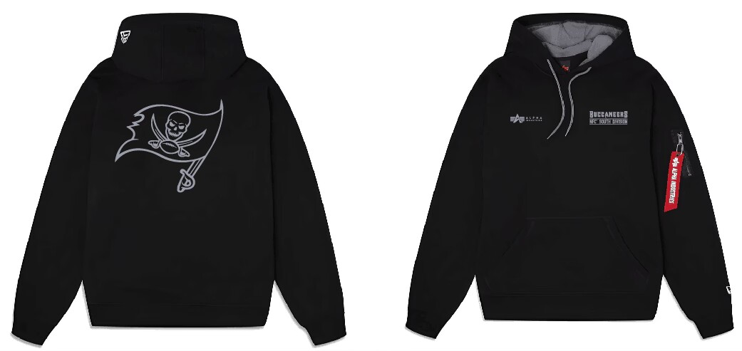 Men Tampa Bay Buccaneers 2024 Nike NFL black hoodie->nfl t-shirts->Sports Accessory
